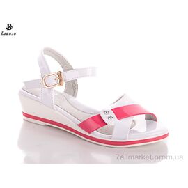 Фотография Босоножки детские летние Лето C1-7 (8 пар р.30-37) "Башили" недорого оптом от прямого поставщика