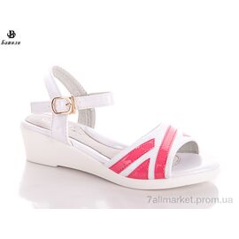 Фотография Босоножки детские летние Лето C2-4 (8 пар р.30-37) "Башили" недорого оптом от прямого поставщика