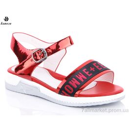 Фотография Босоножки детские летние Лето 9G201-1 (8 пар р.30-37) "Башили" недорого оптом от прямого поставщика