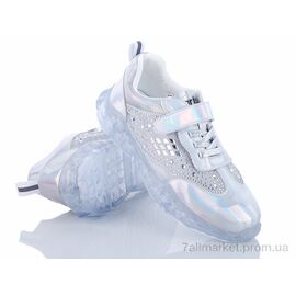 Кросівки дитячі модні Літо A9310 серебряный (8 пар р.32-37) "Эльффей" недорого оптом від прямого постачальника