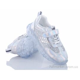 Кросівки дитячі модні Літо B9310 серебряный (8 пар р.26-31) "Эльффей" недорого оптом від прямого постачальника