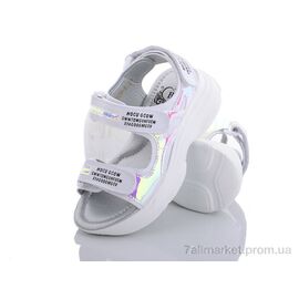 Босоніжки дитячі літні Літо 1106-R809-B white (8 пар р.27-32) "Эльффей" недорого оптом від прямого постачальника