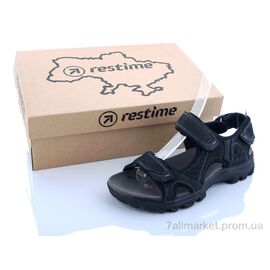 Сандалії дитячі літні Літо NWL20111 black (8 пар р.36-41) "Restime" недорого оптом від прямого постачальника