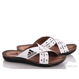 Шльопанці чоловічі пляжні Літо Ads-white (6 пар р.40-44) "Makers Shoes" недорого оптом від прямого постачальника