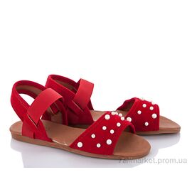 Босоніжки жіночі літні Літо Bruno красный (7 пар р.36-40) "Makers Shoes" недорого оптом від прямого постачальника