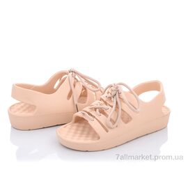 Босоніжки жіночі літні Літо W410-3 beige (8 пар р.36-41) "Violeta" недорого оптом від прямого постачальника