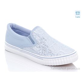 Сліпони жіночі тканинні Літо BFD-10 blue (8 пар р.36-40) "CR" недорого оптом від прямого постачальника