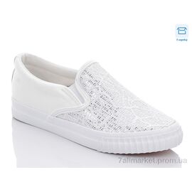 Сліпони жіночі тканинні Літо BFD-10 white (8 пар р.36-40) "CR" недорого оптом від прямого постачальника