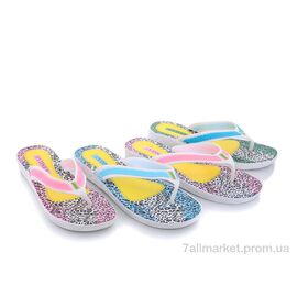 Шльопанці жіночі полегшені Літо 328 mix (24 пар р.37-41) "Sydney" недорого оптом від прямого постачальника