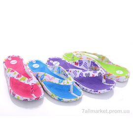 Шльопанці жіночі полегшені Літо 821 mix (24 пар р.37-41) "Sydney" недорого оптом від прямого постачальника