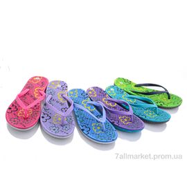 Шльопанці жіночі полегшені Літо 13032 mix (30 пар р.37-41) "Sydney" недорого оптом від прямого постачальника