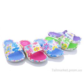 Фотография Шлепки детские летние Лето 309-8G mix (30 пар р.31-36) "Sydney" недорого оптом от прямого поставщика