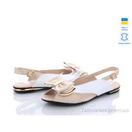 Босоніжки жіночі літні Літо MV125 бежевый б. (6 пар р.36-40) "A.Dama" недорого оптом від прямого постачальника