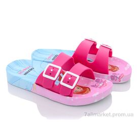 Фотография Шлепки детские летние Лето 12695 pink-l.pink (6 пар р.30-35) "Violeta" недорого оптом от прямого поставщика