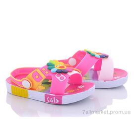 Фотография Босоножки детские летние Лето 11400 pink (5 пар р.21-24) "Violeta" недорого оптом от прямого поставщика