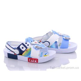 Фотография Сандалии детские летние Лето 11402 blue-red (5 пар р.21-24) "Violeta" недорого оптом от прямого поставщика