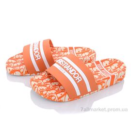 Шльопанці жіночі полегшені Літо Q111-L38-9 orange (8 пар р.36-41) "Violeta" недорого оптом від прямого постачальника