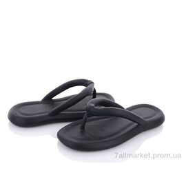 Шльопанці жіночі полегшені Літо 6020 black (6 пар р.36-40) "Deshman" недорого оптом від прямого постачальника