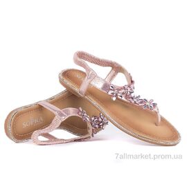Босоніжки жіночі літні Літо Prime 143537 пудра (8 пар р.36-41) "Prime-Opt" недорого оптом від прямого постачальника