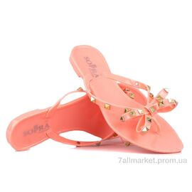 Шльопанці жіночі полегшені Літо Prime 143812 теракотовий (12 пар р.36-41) "Prime-Opt" недорого оптом від прямого постачальника