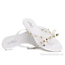 Шльопанці жіночі полегшені Літо Prime 143813 білий (12 пар р.36-41) "Prime-Opt" недорого оптом від прямого постачальника