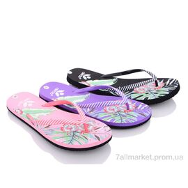 Шльопанці жіночі полегшені Літо H54 mix (12 пар р.36-41) "Inblue" недорого оптом від прямого постачальника