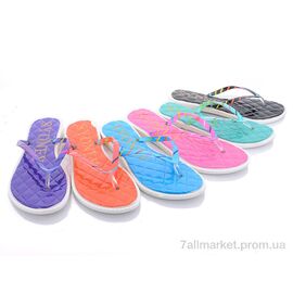 Шльопанці жіночі полегшені Літо 1716-3 mix (30 пар р.37-41) "Sydney" недорого оптом від прямого постачальника