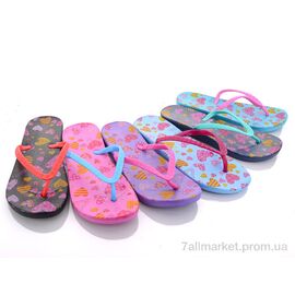 Шльопанці жіночі полегшені Літо 8026-1 mix (30 пар р.37-41) "Sydney" недорого оптом від прямого постачальника