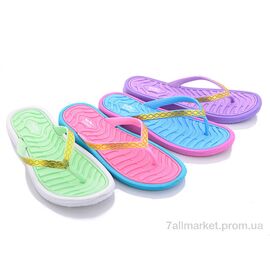 Шльопанці жіночі полегшені Літо 653A-9 mix (24 пар р.37-41) "Sydney" недорого оптом від прямого постачальника
