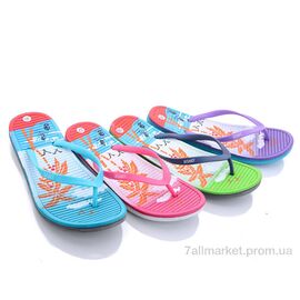 Фотография Шлепки женские облегченные Лето LB8022 mix (24 пар р.37-41) "Sydney" недорого оптом от прямого поставщика