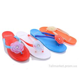 Шльопанці жіночі полегшені Літо 600-5 mix (24 пар р.37-41) "Sydney" недорого оптом від прямого постачальника