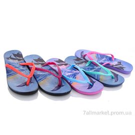 Шльопанці жіночі полегшені Літо 8026-5 mix (30 пар р.37-41) "Sydney" недорого оптом від прямого постачальника