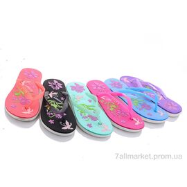 Шльопанці жіночі полегшені Літо 1516B mix (30 пар р.37-41) "Sydney" недорого оптом від прямого постачальника