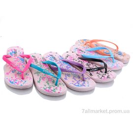 Шльопанці жіночі полегшені Літо B019 mix (30 пар р.37-41) "Sydney" недорого оптом від прямого постачальника