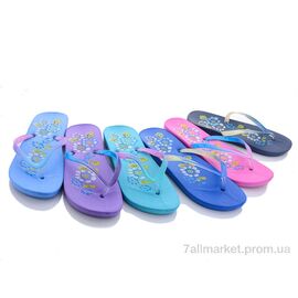 Шльопанці жіночі полегшені Літо 8026-10 mix (30 пар р.37-41) "Sydney" недорого оптом від прямого постачальника