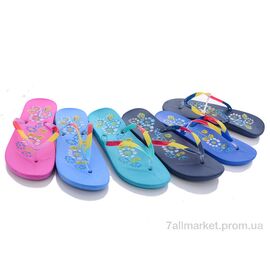 Фотография Шлепки женские облегченные Лето 8026-11 mix (30 пар р.37-41) "Sydney" недорого оптом от прямого поставщика