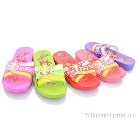 Фотография Шлепки детские летние Лето 3285-3 mix (36 пар р.30-35) "Sydney" недорого оптом от прямого поставщика