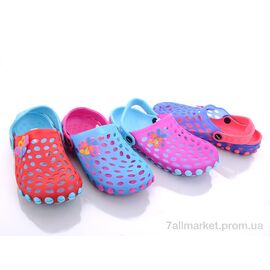 Фотография Кроксы детские летние Лето 720G mix (30 пар р.30-35) "Sydney" недорого оптом от прямого поставщика