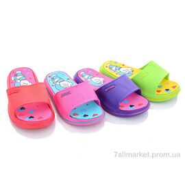 Фотография Шлепки детские летние Лето 427-12G1 mix (24 пар р.24-29) "Sydney" недорого оптом от прямого поставщика