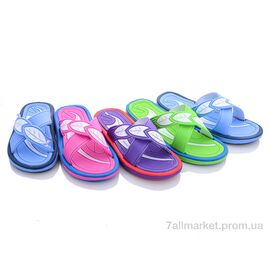 Фотография Шлепки детские летние Лето 126G mix (30 пар р.30-35) "Sydney" недорого оптом от прямого поставщика