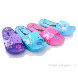 Фотография Шлепки детские летние Лето 752-10G mix (30 пар р.30-35) "Sydney" недорого оптом от прямого поставщика