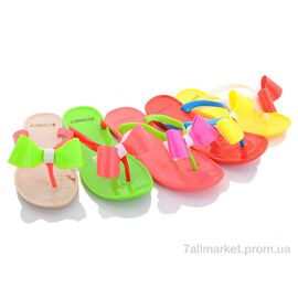 Фотография Шлепки детские летние Лето 258-2 mix (30 пар р.30-35) "Sydney" недорого оптом от прямого поставщика