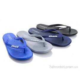 Шльопанці чоловічі пляжні Літо 1208-1 mix (24 пар р.40-45) "Sydney" недорого оптом від прямого постачальника