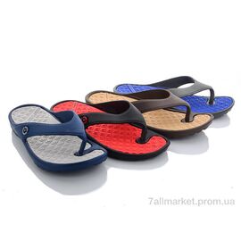 Шльопанці чоловічі пляжні Літо M01-2 mix (24 пар р.40-45) "Sydney" недорого оптом від прямого постачальника