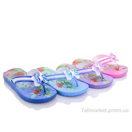 Фотография Шлепки детские летние Лето 3162-2T mix (36 пар р.30-35) "Sydney" недорого оптом от прямого поставщика