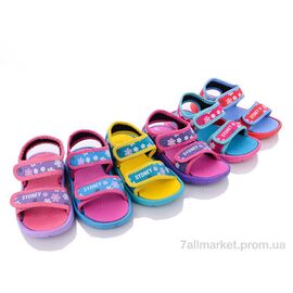 Фотография Босоножки детские летние Лето 1093-7G1 mix (36 пар р.24-29) "Sydney" недорого оптом от прямого поставщика