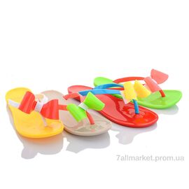 Фотография Шлепки детские летние Лето 258-1 mix (30 пар р.30-35) "Sydney" недорого оптом от прямого поставщика