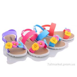 Фотография Босоножки детские летние Лето 005-3 mix (30 пар р.24-29) "Sydney" недорого оптом от прямого поставщика