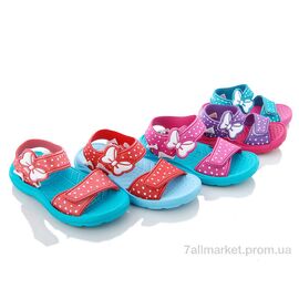 Фотография Босоножки детские летние Лето 1102-2G1 mix (36 пар р.24-29) "Sydney" недорого оптом от прямого поставщика