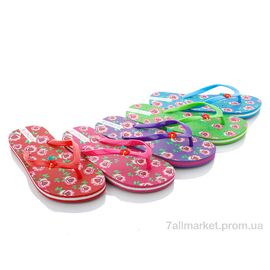 Фотография Шлепки детские летние Лето HD05G mix (30 пар р.30-35) "Sydney" недорого оптом от прямого поставщика